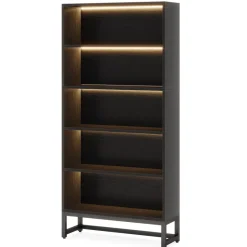 Tribesigns Bookcases & Bookshelves|Bookcases & Bookshelves*70.8" Bookcase, Large Bookshelf Organizer with 5 - Tier Storage Shelves