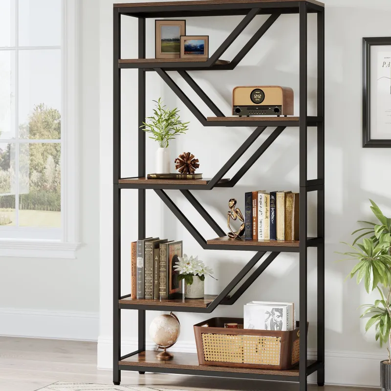 Tribesigns Bookcases & Bookshelves|Bookcases & Bookshelves*72" Bookshelf, 6 - Tier Bookcase Etagere Open Storage Organizer