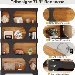 Tribesigns Bookcases & Bookshelves|Bookcases & Bookshelves*71