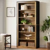 Tribesigns Bookcases & Bookshelves|Bookcases & Bookshelves*74" Bookshelf, 6 - Tier Wood Bookcase Etagere with display Shelves