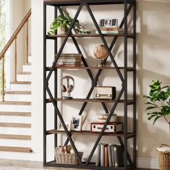 Tribesigns Bookcases & Bookshelves|Bookcases & Bookshelves*71" Bookshelf, Freestanding 6 - Tier Bookcase Etagere Display Shelf