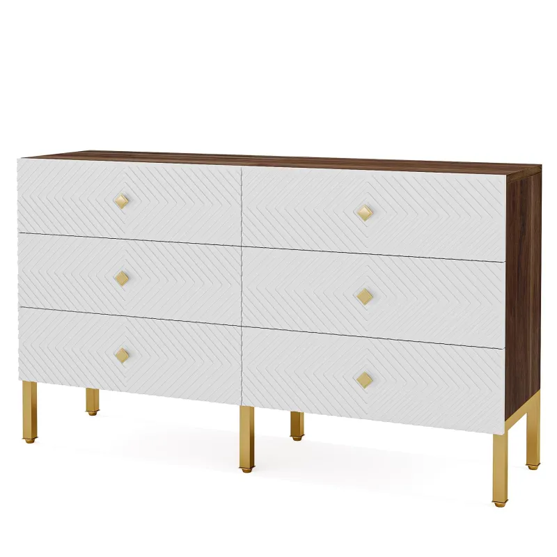 Tribesigns Chests Of Drawers*55" Chest Dresser, Modern Storage Organizer with Drawers