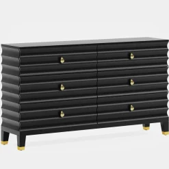 Tribesigns Chests Of Drawers*55" Chest of Drawers, 6 - Drawer Dresser Storage Organizer