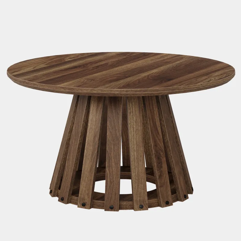 Tribesigns Coffee Tables*31.5" Circle Coffee Table, Farmhouse Accent Center Table Tea Table