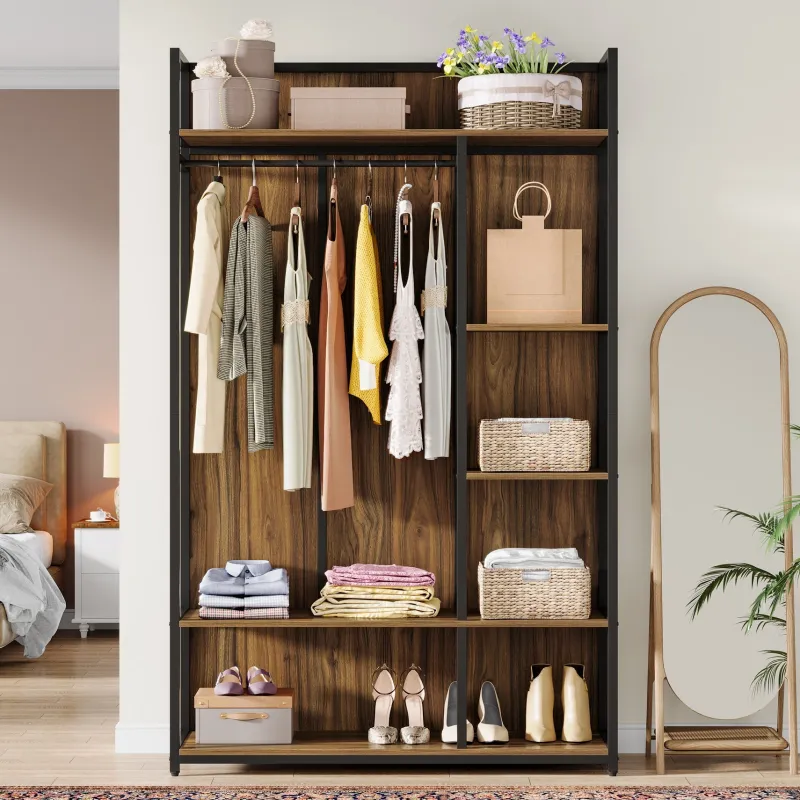 Tribesigns Closet Organizers|Clothes & Garment Racks*78" Clothes Rack, Tall Freestanding Closet Organizer Garment Rack