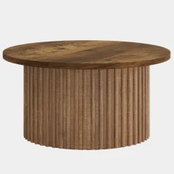 Tribesigns Coffee Tables*31.5" Coffee Table, Farmhouse Circle Center Table Sofa Side Table