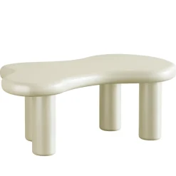 Tribesigns Coffee Tables*45" Coffee Table, Modern Irregular Center Table Tea Table