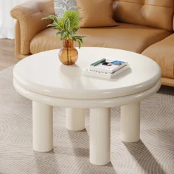 Tribesigns Coffee Tables*31.5" Coffee Table, Round Center Table Indoor Tea Table
