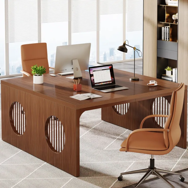 Tribesigns Desks*62.99" Computer Desk, Rectangular Executive desk Conference Table For 4-6