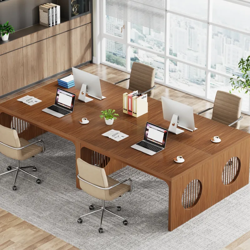 Tribesigns Desks*62.99" Computer Desk, Rectangular Executive desk Conference Table For 4-6