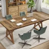 Tribesigns Desks*71" Conference Table, 6FT Meeting Table Boardroom Table for 6 - 8 People