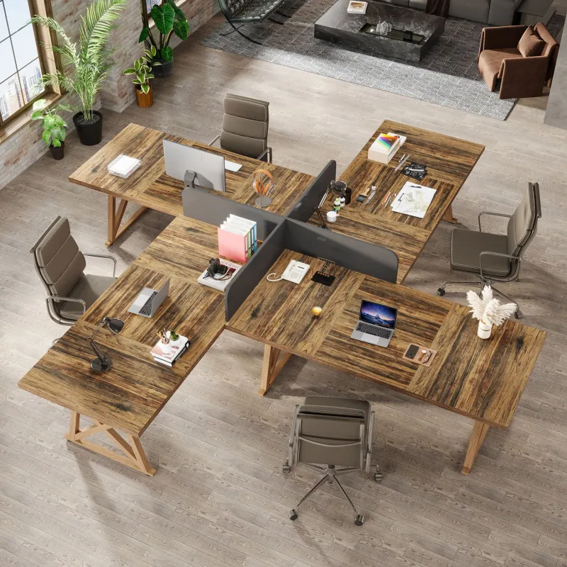 Tribesigns Desks*71" Conference Table, 6FT Meeting Table Boardroom Table for 6 - 8 People