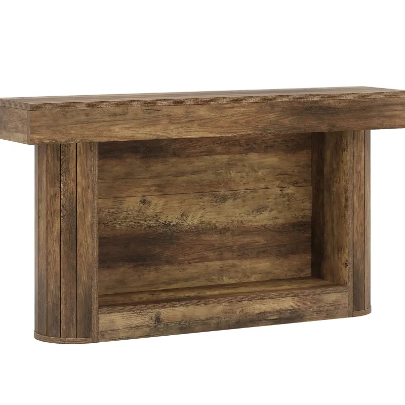 Tribesigns Console Tables|Console Tables*63" Console Table, 2 - Tier Entry Hallway Table Sofa Table Behind Couch