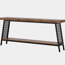 Tribesigns Console Tables|Console Tables*70.9" Console Table, 2 - Tier Extra Long Sofa Table with Storage Shelf