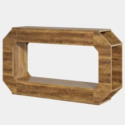 Tribesigns Console Tables|Console Tables*55" Console Table, 2 - Tier Farmhouse Entryway Table Sofa Table with Storage