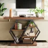 Tribesigns Console Tables|Console Tables*39" Console Table, 5 - tier Sofa Table Entryway Table With Geometric Base
