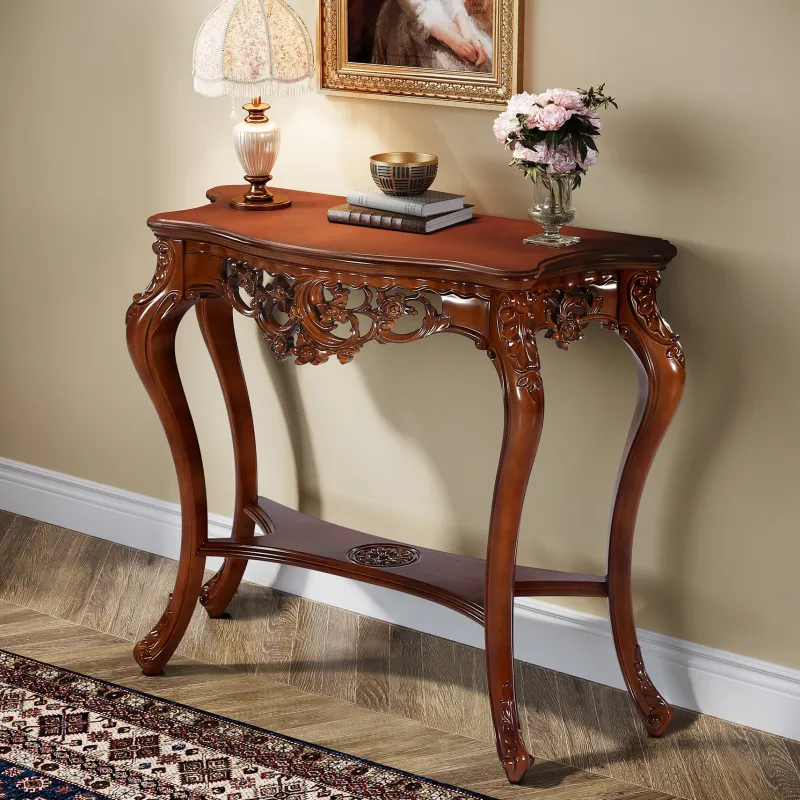 Tribesigns Console Tables|Console Tables*37.6" Console Table, Elegant Two-Tier Entryway Hallway Table