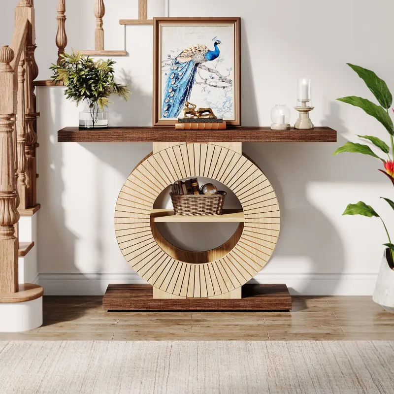 Tribesigns Console Tables|Console Tables*39.3" Console Table, Elegant Wood Sofa Table Hallway Table