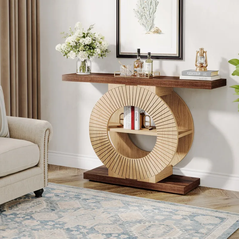 Tribesigns Console Tables|Console Tables*39.3" Console Table, Elegant Wood Sofa Table Hallway Table