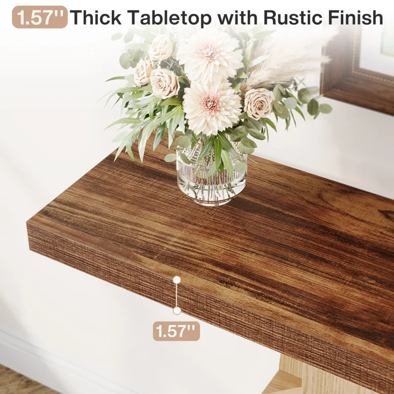 Tribesigns Console Tables|Console Tables*39.3" Console Table, Elegant Wood Sofa Table Hallway Table