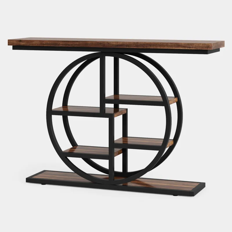 Tribesigns Console Tables|Console Tables*41.3" Console Table, Entryway Table Sofa Table with Etagere Shelves