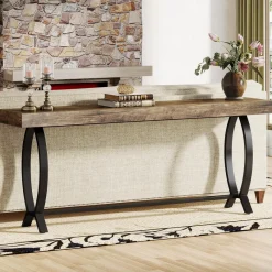 Tribesigns Console Tables|Console Tables*70.8" Console Table, Farmhouse Sofa Table Narrow Entryway Table