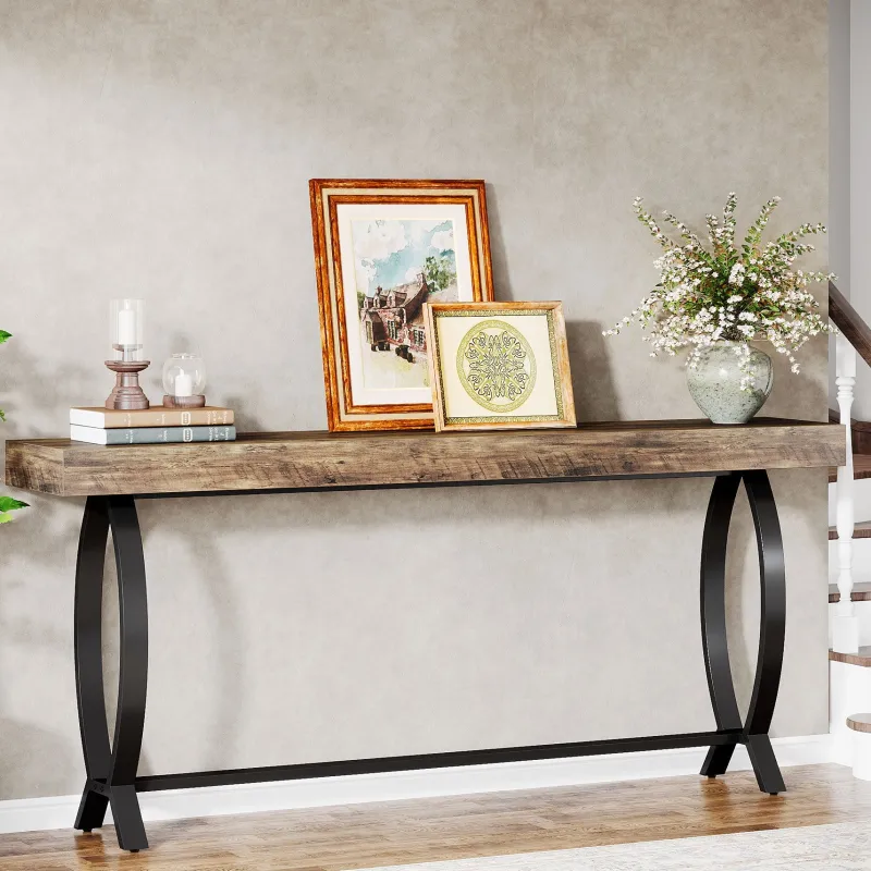 Tribesigns Console Tables|Console Tables*70.8" Console Table, Farmhouse Sofa Table Narrow Entryway Table