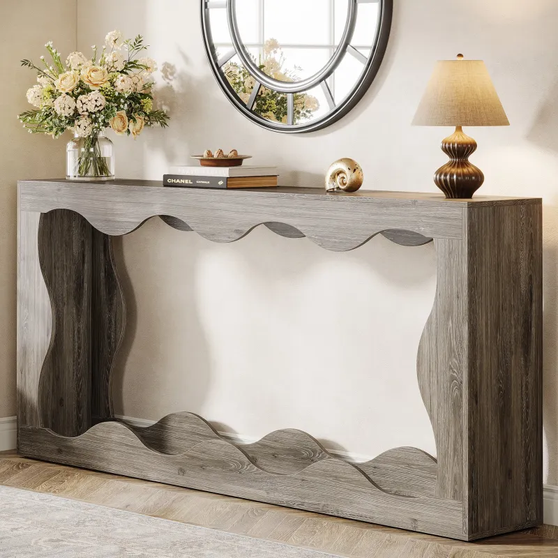 Tribesigns Console Tables|Console Tables*63" Console Table, Farmhouse Entryway Table Couch Table Behind Sofa