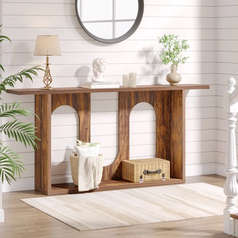 Tribesigns Console Tables|Console Tables*70.9" Console Table, Farmhouse Long Entryway Sofa Table with Storage