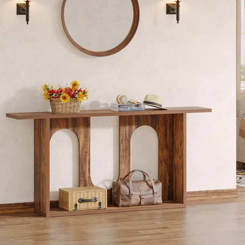 Tribesigns Console Tables|Console Tables*70.9" Console Table, Farmhouse Long Entryway Sofa Table with Storage
