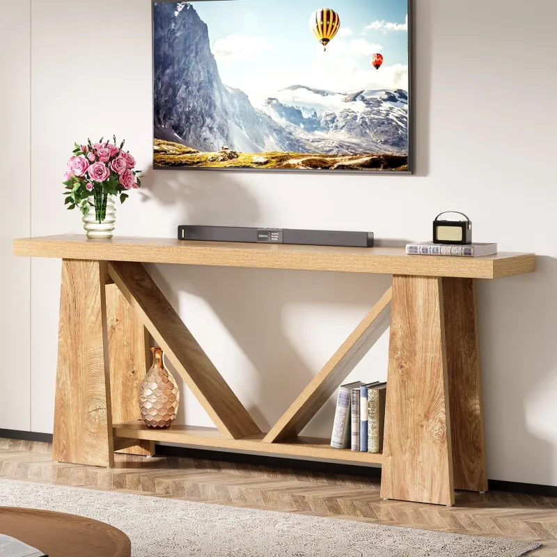 Tribesigns Console Tables|Console Tables*70.9" Console Table, Farmhouse Entryway Table Sofa Table