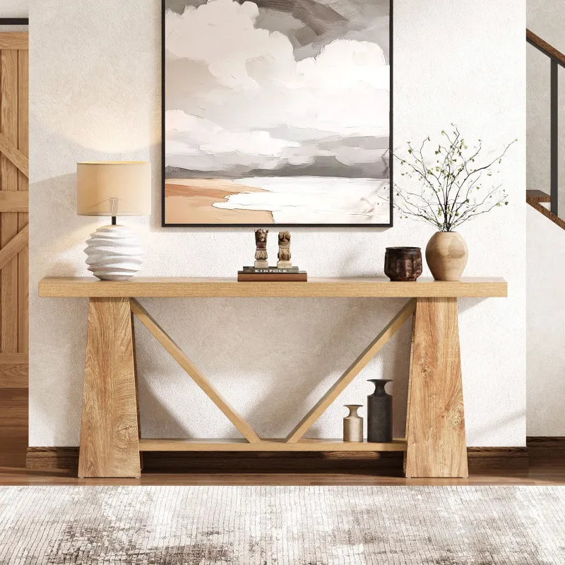 Tribesigns Console Tables|Console Tables*70.9" Console Table, Farmhouse Entryway Table Sofa Table