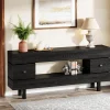Tribesigns Console Tables|Console Tables*70.8" Console Table, Farmhouse 2 - Tier Entryway Table with Display Shelf