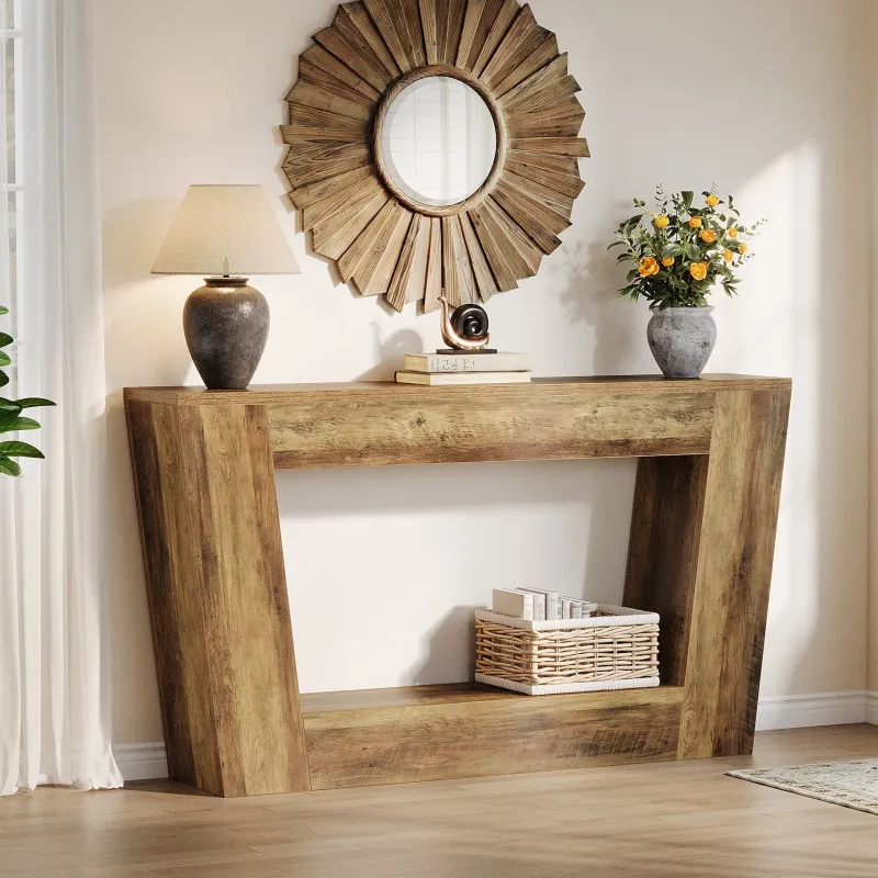 Tribesigns Console Tables|Console Tables*59" Console Table, Farmhouse Entryway Table Sofa Table Behind Couch