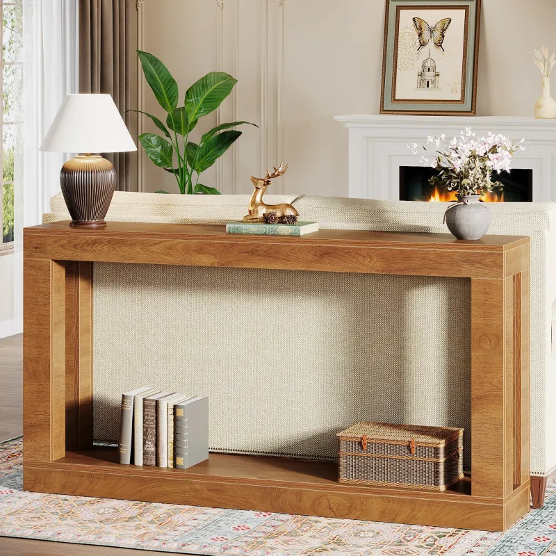 Tribesigns Console Tables|Console Tables*63" Console Table, Farmhouse Entryway Table Sofa Table with Storage