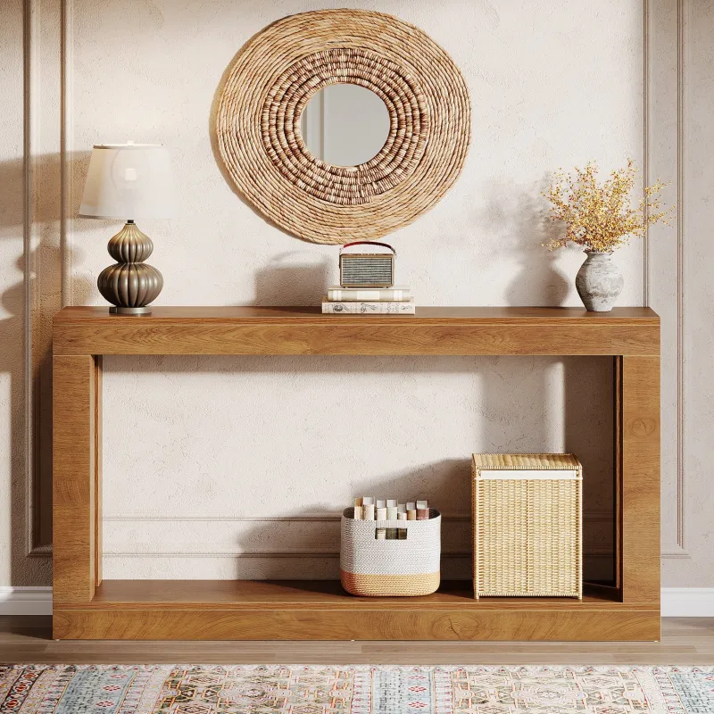 Tribesigns Console Tables|Console Tables*63" Console Table, Farmhouse Entryway Table Sofa Table with Storage