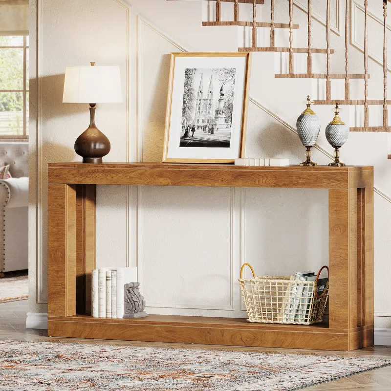 Tribesigns Console Tables|Console Tables*63" Console Table, Farmhouse Entryway Table Sofa Table with Storage
