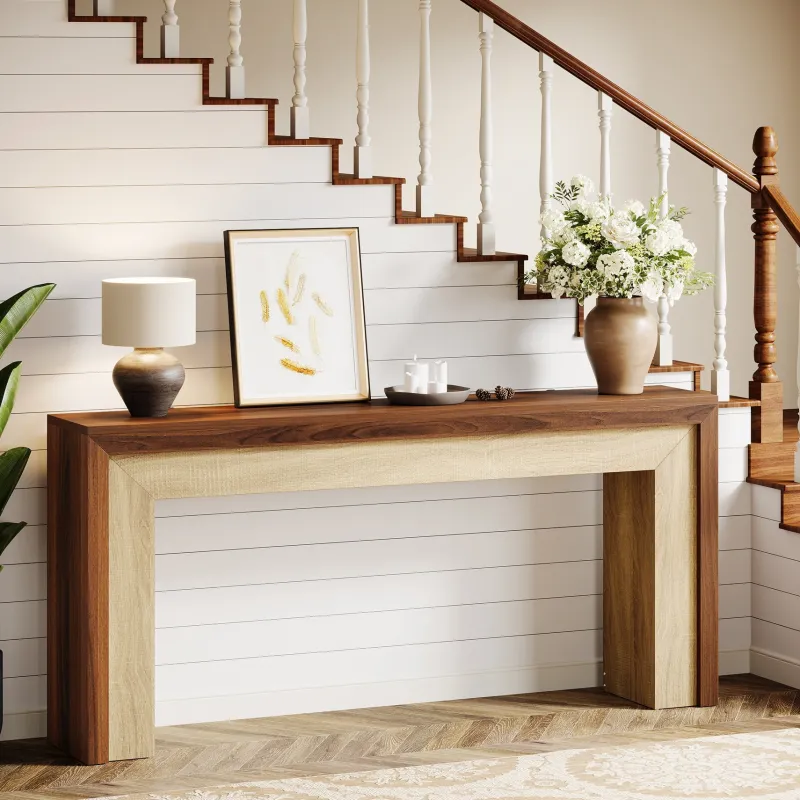 Tribesigns Console Tables|Console Tables*63" Console Table, Farmhouse Hallway Table Sofa Table