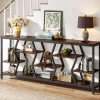 Tribesigns Console Tables|Console Tables*70.9" Console Table Industrial Sofa Table with Storage Shelves