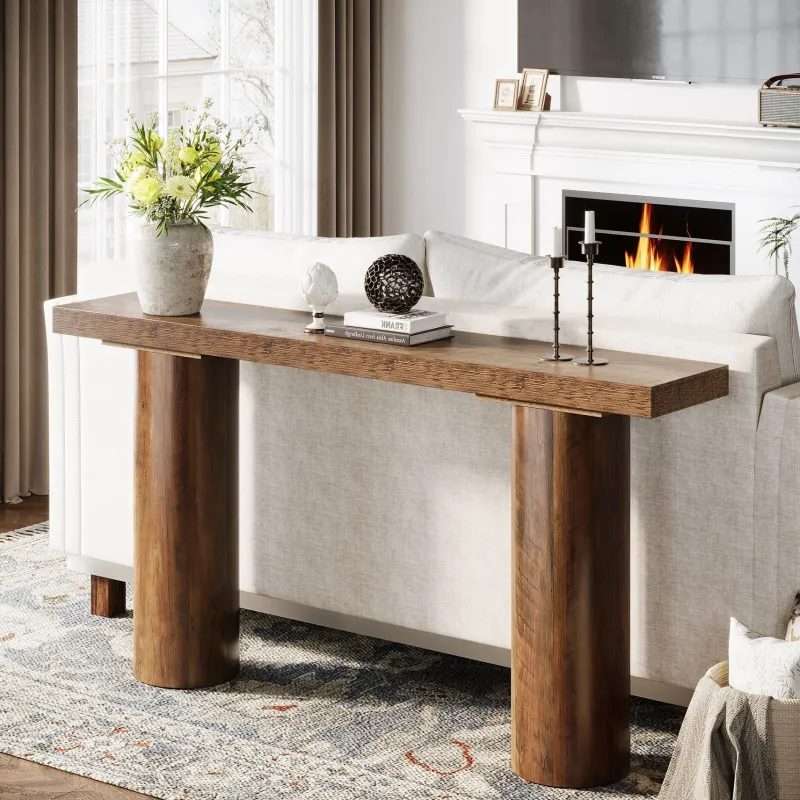Tribesigns Console Tables|Console Tables*63" Console Table, Long Rustic Sofa Table Bar Table