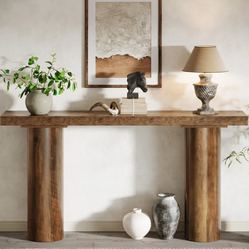 Tribesigns Console Tables|Console Tables*63" Console Table, Long Rustic Sofa Table Bar Table