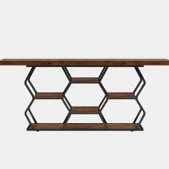 Tribesigns Console Tables|Console Tables*70.9" Console Table, Long Sofa Table with Storage Shelves