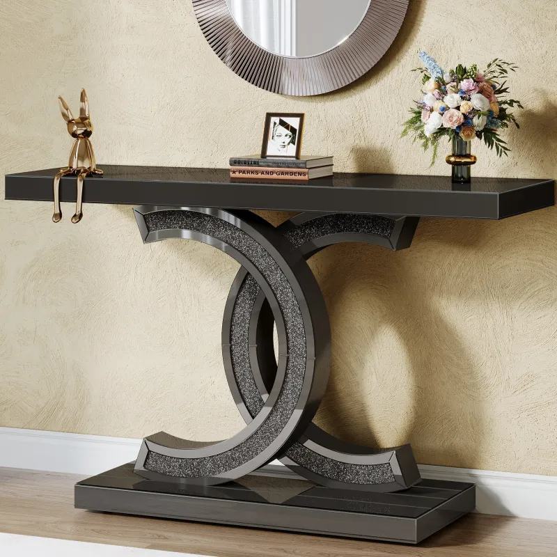 Tribesigns Console Tables|Console Tables*39" Console Table, Modern Mirrored Sofa Table Hallway Table