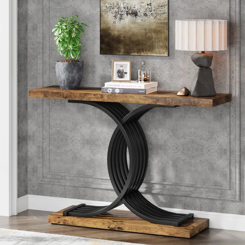 Tribesigns Console Tables|Console Tables*39" Console Table, Narrow Faux Marble Entryway Hallway Sofa Table