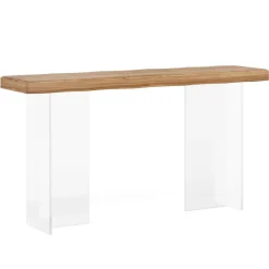 Tribesigns Console Tables|Console Tables*47'' Console Table Sofa Entryway Table with Acrylic Legs