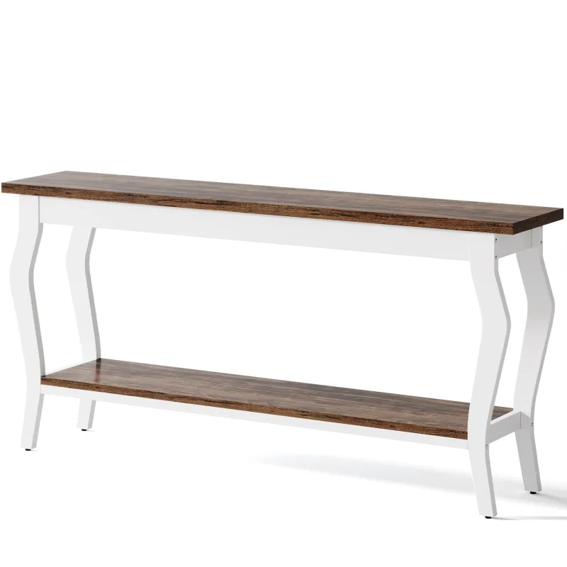 Tribesigns Console Tables|Console Tables*70.9" Console Table, Vintage Sofa Table with 2 - Tier Storage