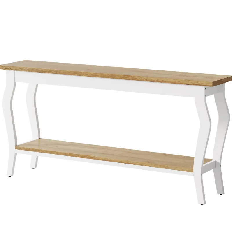 Tribesigns Console Tables|Console Tables*70.9" Console Table, Vintage Sofa Table with 2 - Tier Storage