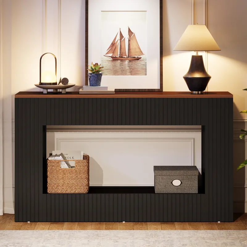 Tribesigns Console Tables|Console Tables*55" Console Table, Wood Entryway Table Sofa Table with Storage