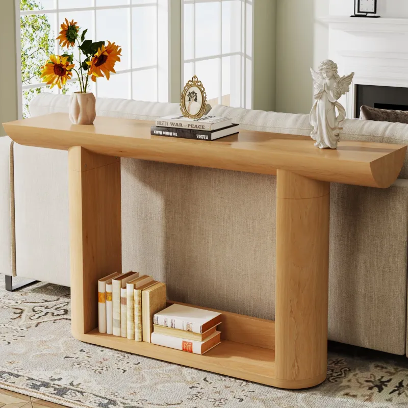 Tribesigns Console Tables|Console Tables*55" Console Table, Wood Farmhouse Sofa Table Entryway Table