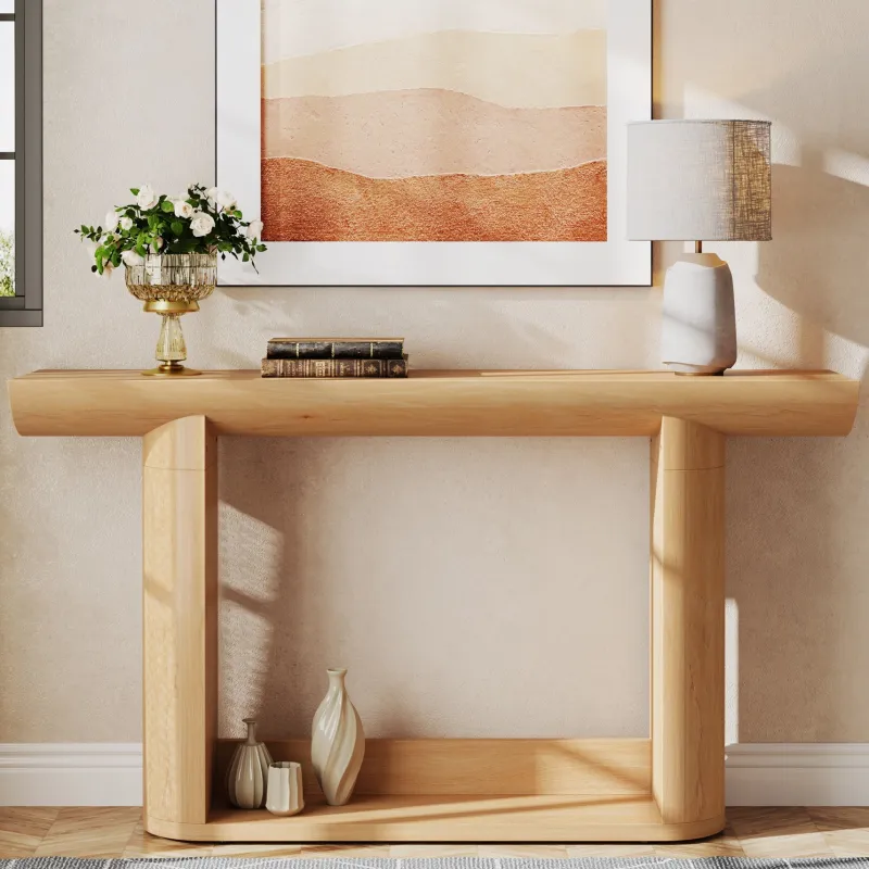Tribesigns Console Tables|Console Tables*55" Console Table, Wood Farmhouse Sofa Table Entryway Table
